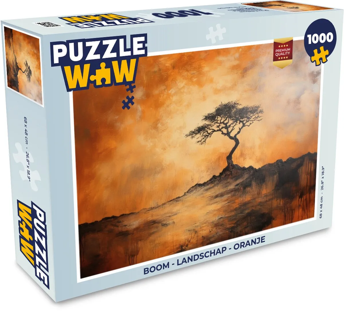 PuzzleWow Boom Landschap Legpuzzel 1000 Stuks