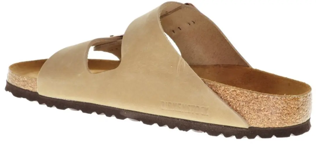 Birkenstock Arizona FL WB Slides - Tabacco Brown Maat 45 - afbeelding 3 van 6