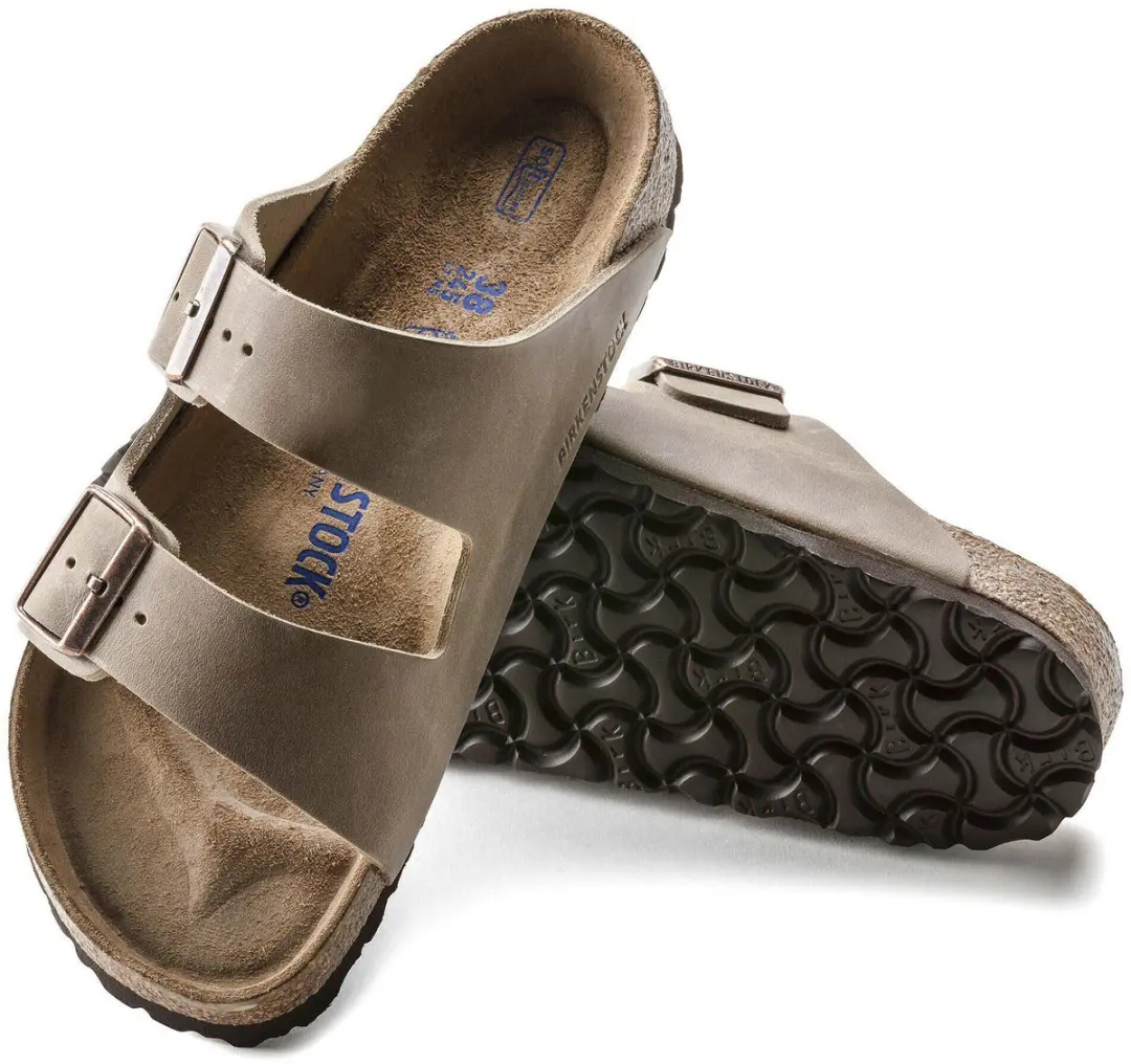 Birkenstock Arizona FL WB Slides - Tabacco Brown Maat 45 - afbeelding 5 van 6