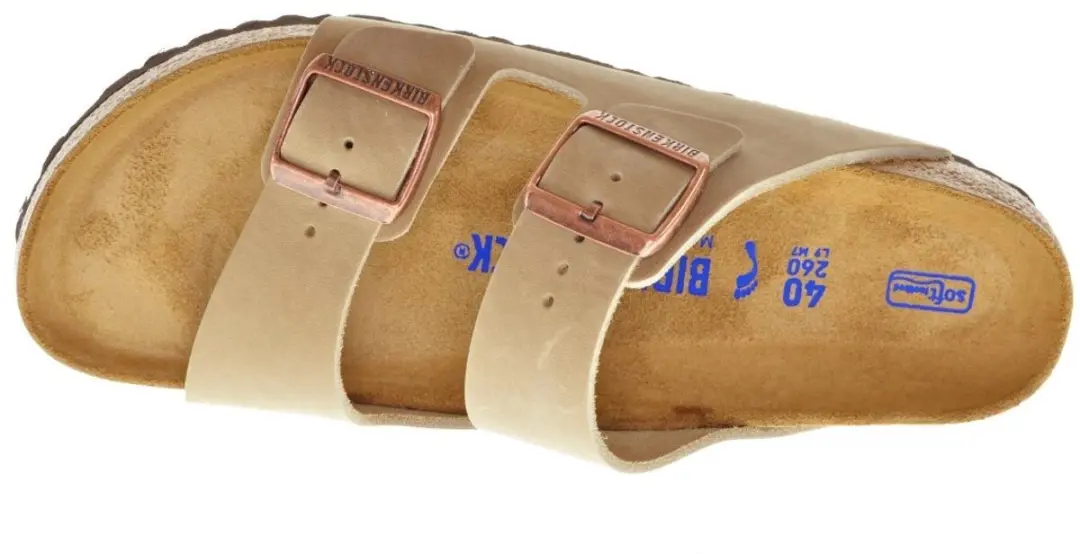 Birkenstock Arizona FL WB Slides - Tabacco Brown Maat 45 - afbeelding 2 van 6