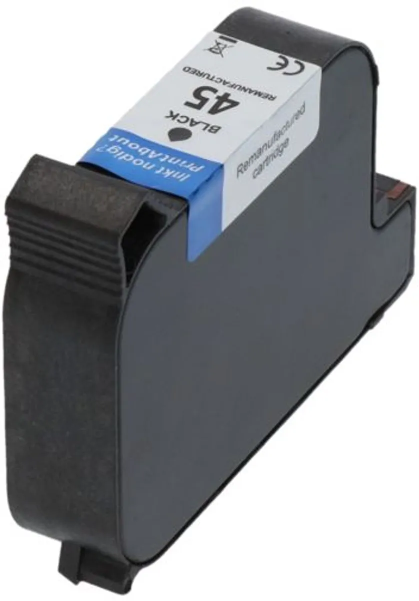 PrintAbout HP 45 (51645AE) Inktcartridge Zwart - 45ml