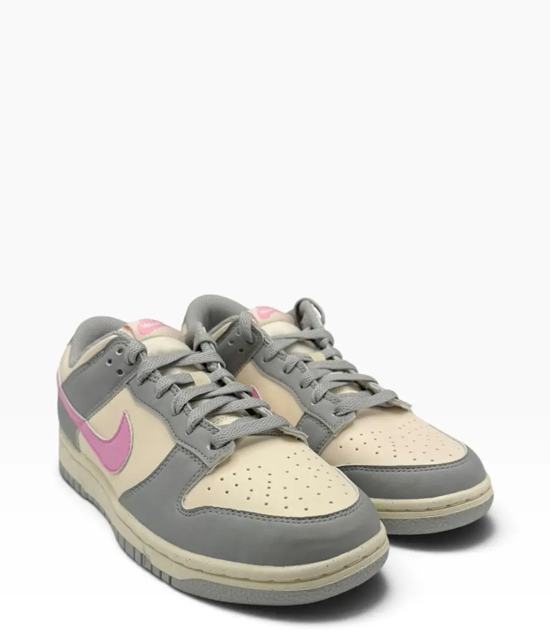 Nike Dunk Low Next Nature Sneakers - Gebroken Wit/Grijs/Roze - Maat 40 - afbeelding 2 van 6