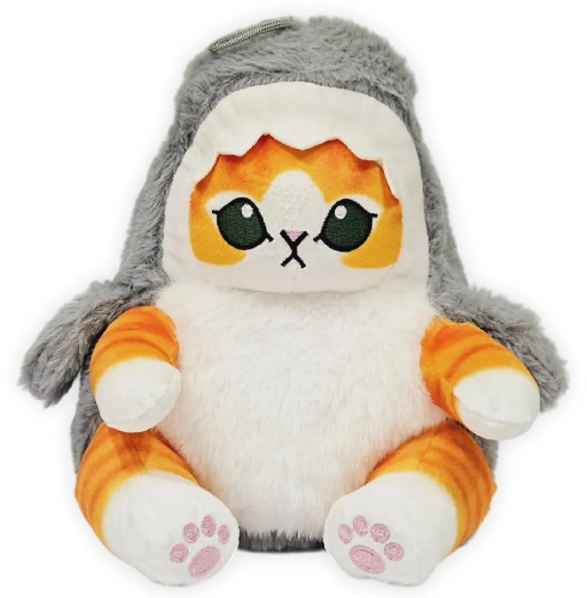 Topknuffels Kat in Haai Onesie Pyjama - 25cm Grijs