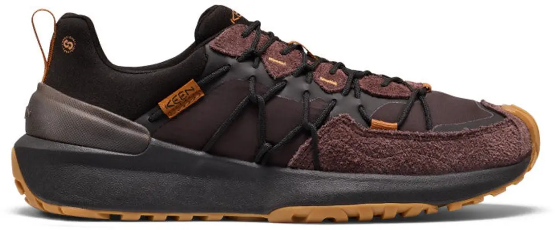 Uneek Trekker Heren Sneakers Leer Bordeaux