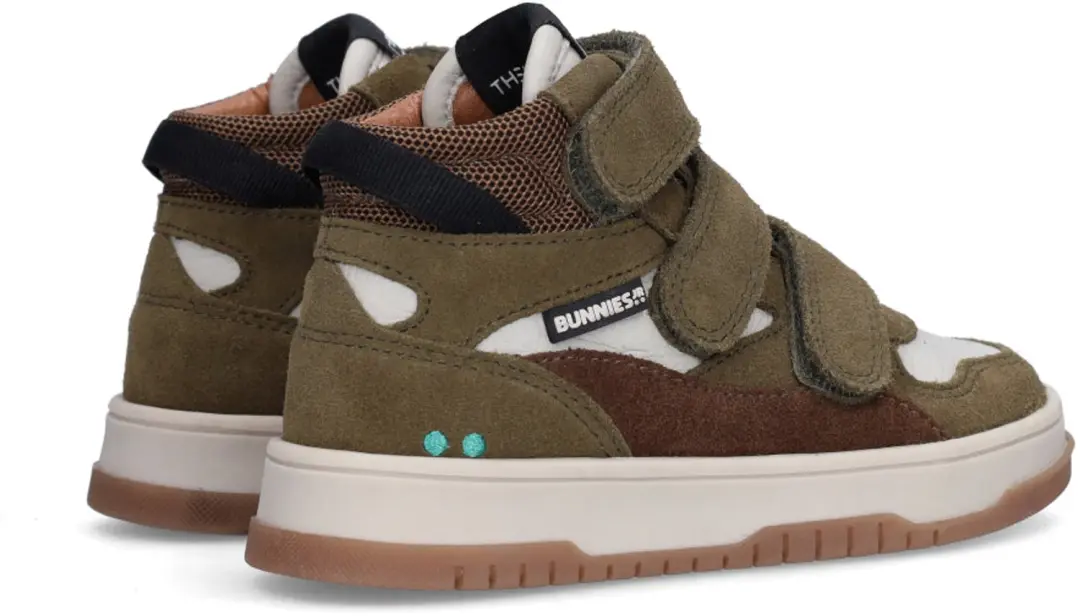 BunniesJR Benjamin Baas Jongens Sneakers 29 - Legergroen - afbeelding 4 van 6