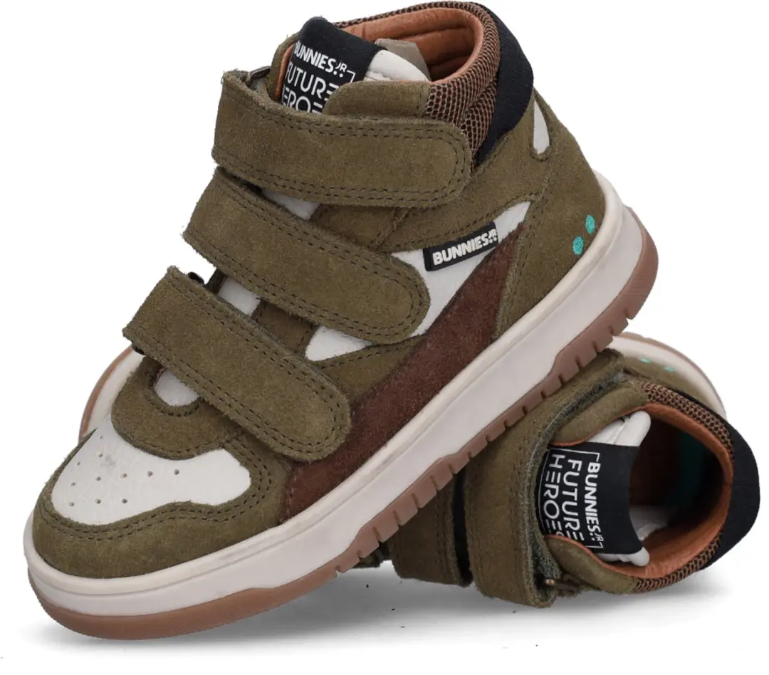 BunniesJR Benjamin Baas Jongens Sneakers 29 - Legergroen - afbeelding 6 van 6