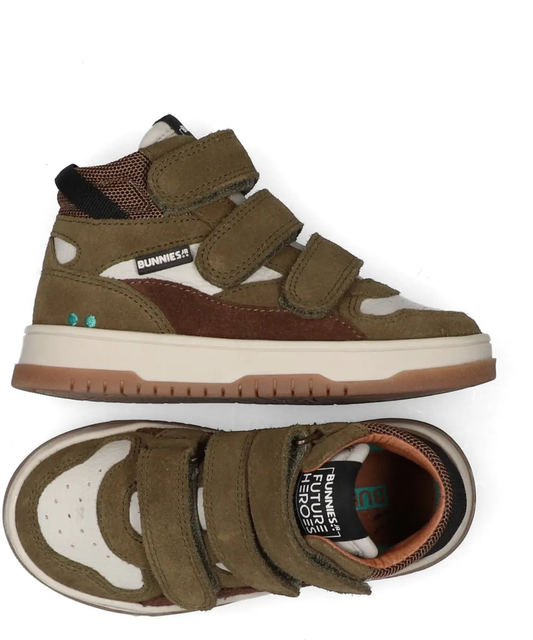BunniesJR Benjamin Baas Jongens Sneakers 29 - Legergroen - afbeelding 5 van 6