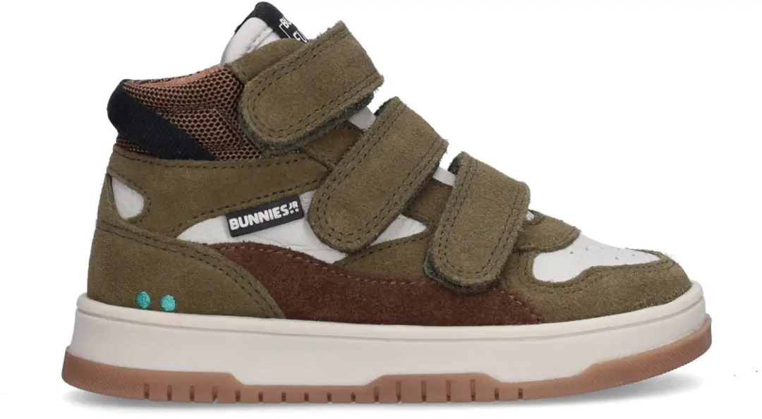 BunniesJR Benjamin Baas Jongens Sneakers 29 - Legergroen - afbeelding 3 van 6