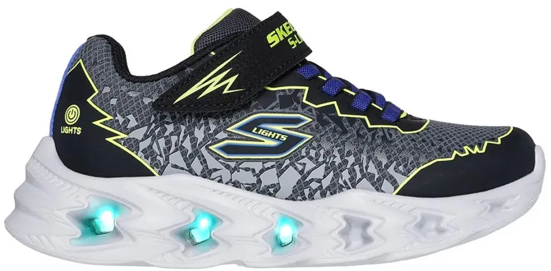 Skechers S-Lights Vortex 2.0 Zorento Sneakers 33 - Zwart - afbeelding 3 van 6