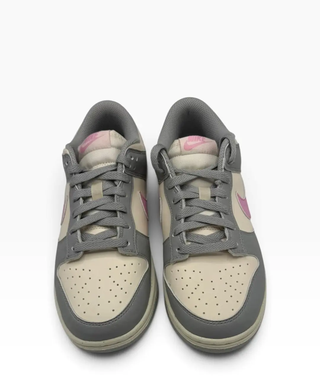 Nike Dunk Low Next Nature Sneakers - Gebroken Wit/Grijs/Roze 38.5 - afbeelding 6 van 6