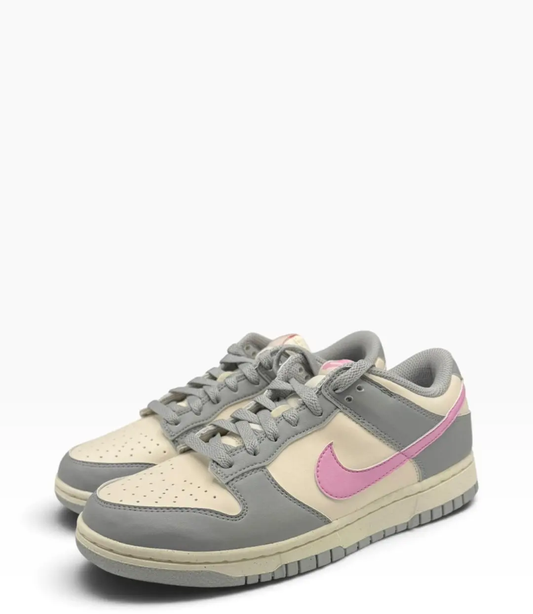 Nike Dunk Low Next Nature Sneakers - Gebroken Wit/Grijs/Roze 38.5 - afbeelding 3 van 6