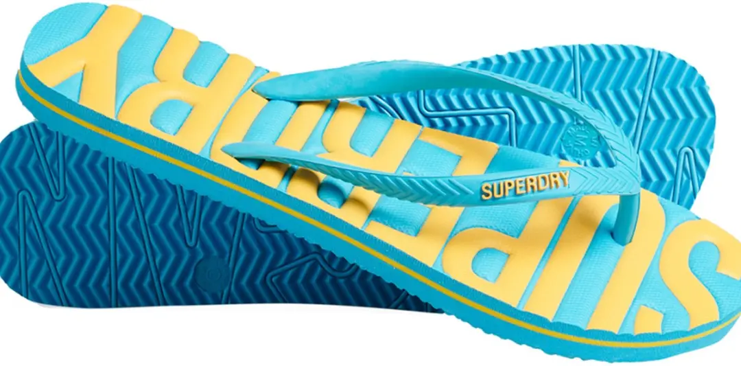 Superdry Dames Vegan Teenslippers Beach Blue - afbeelding 2 van 6