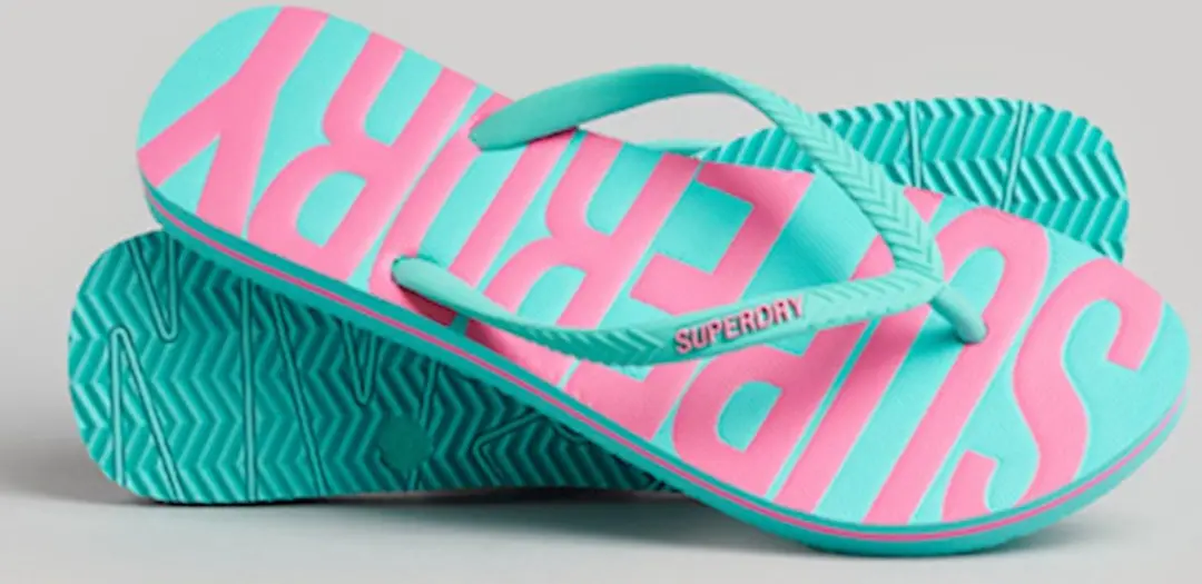 Superdry Dames Vegan Teenslippers Beach Blue - afbeelding 6 van 6
