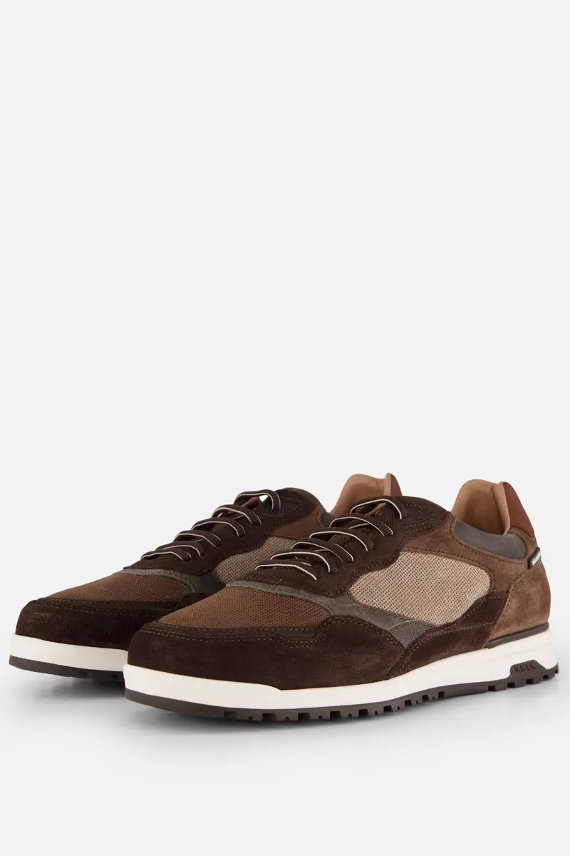 Van Lier Sneakers bruin Suede