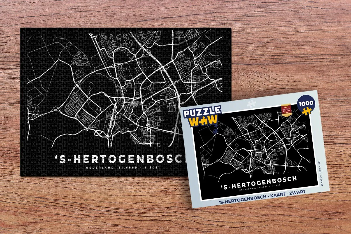 PuzzleWow 's-Hertogenbosch Legpuzzel 1000 Stuks - Multicolor