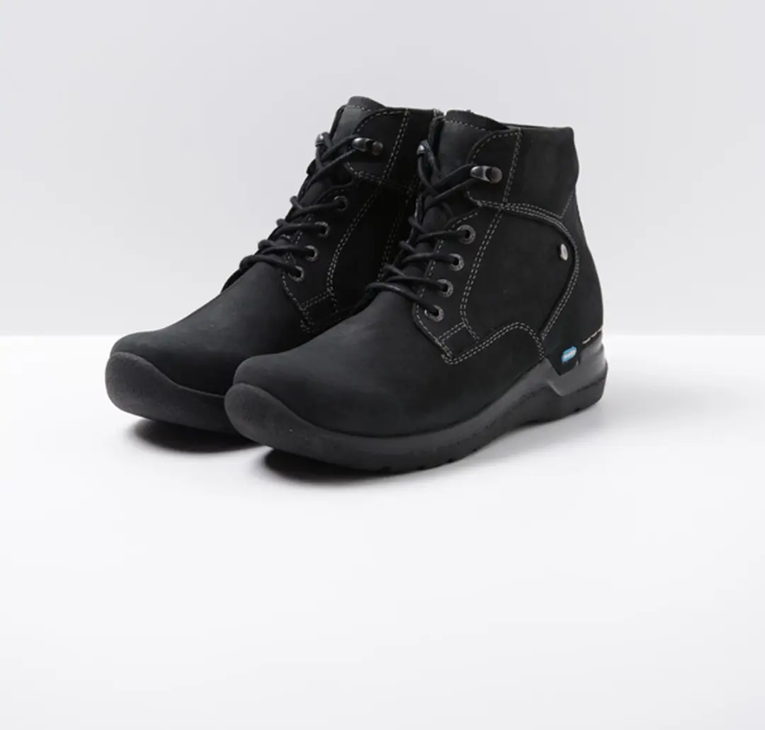 Wolky Whynot HV Hoge Veterschoenen - Zwart Nubuck 42 - afbeelding 5 van 6