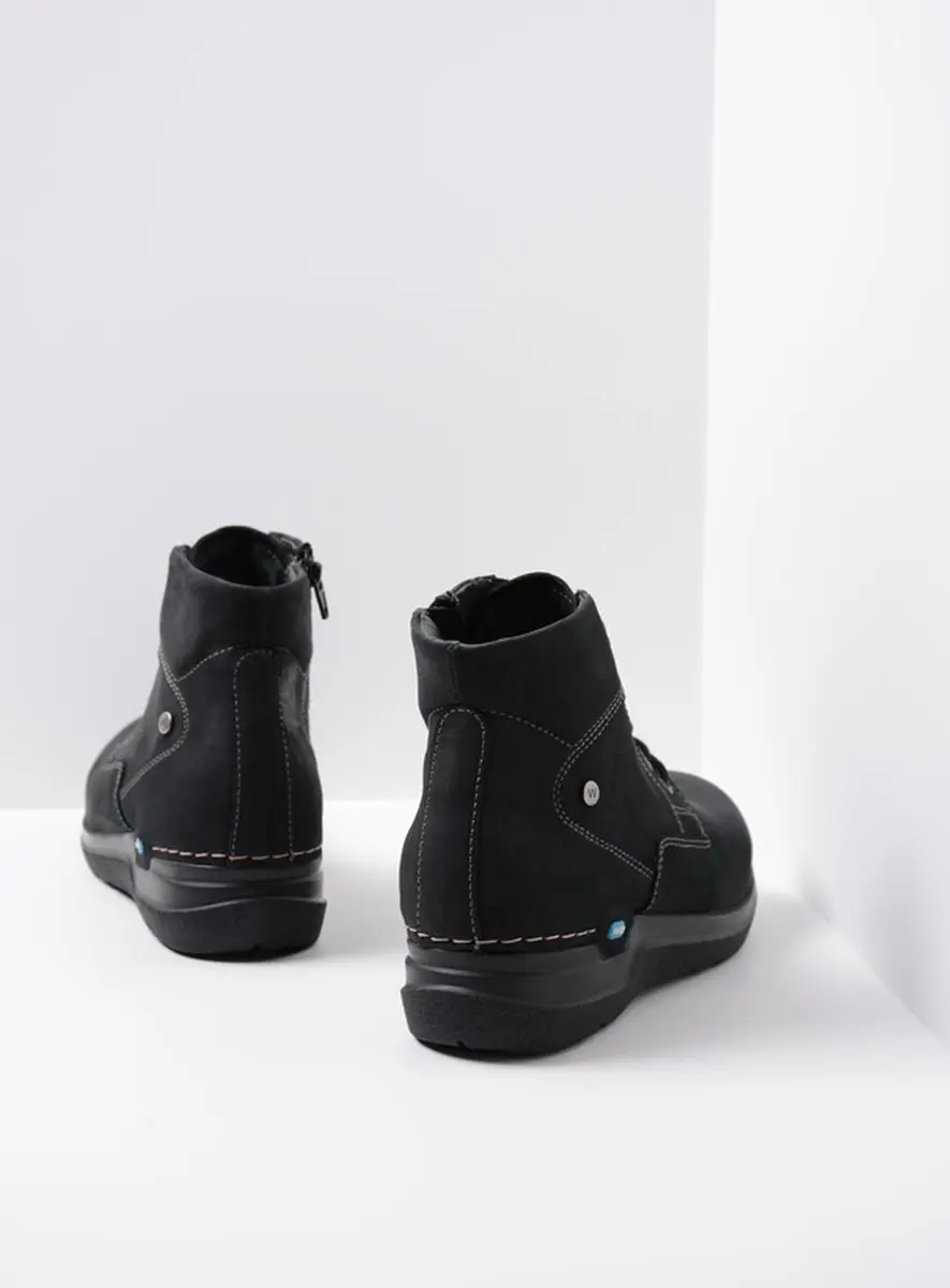 Wolky Whynot HV Hoge Veterschoenen - Zwart Nubuck 42 - afbeelding 6 van 6