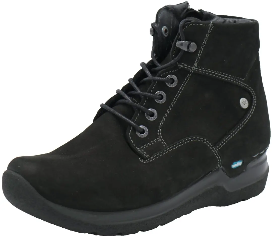 Wolky Whynot HV Hoge Veterschoenen - Zwart Nubuck 42 - afbeelding 3 van 6