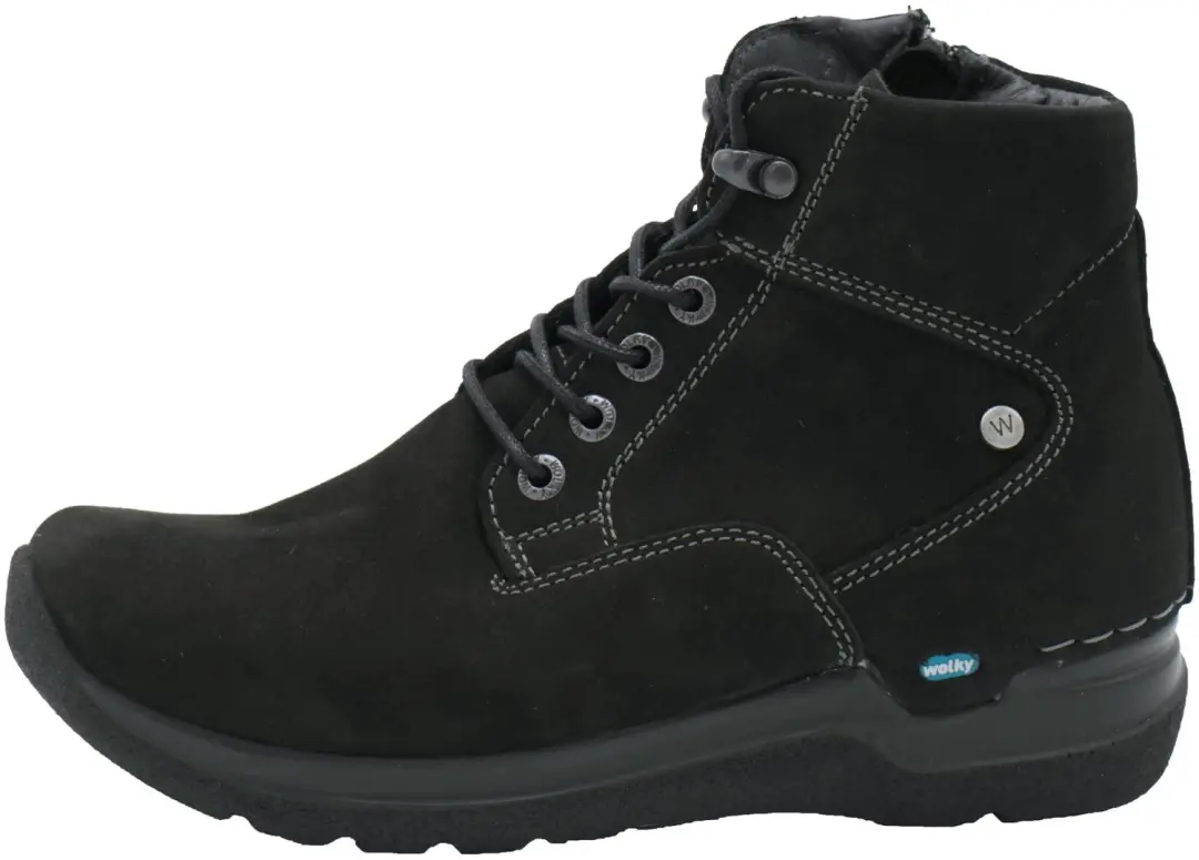 Wolky Whynot HV Hoge Veterschoenen - Zwart Nubuck 42 - afbeelding 2 van 6