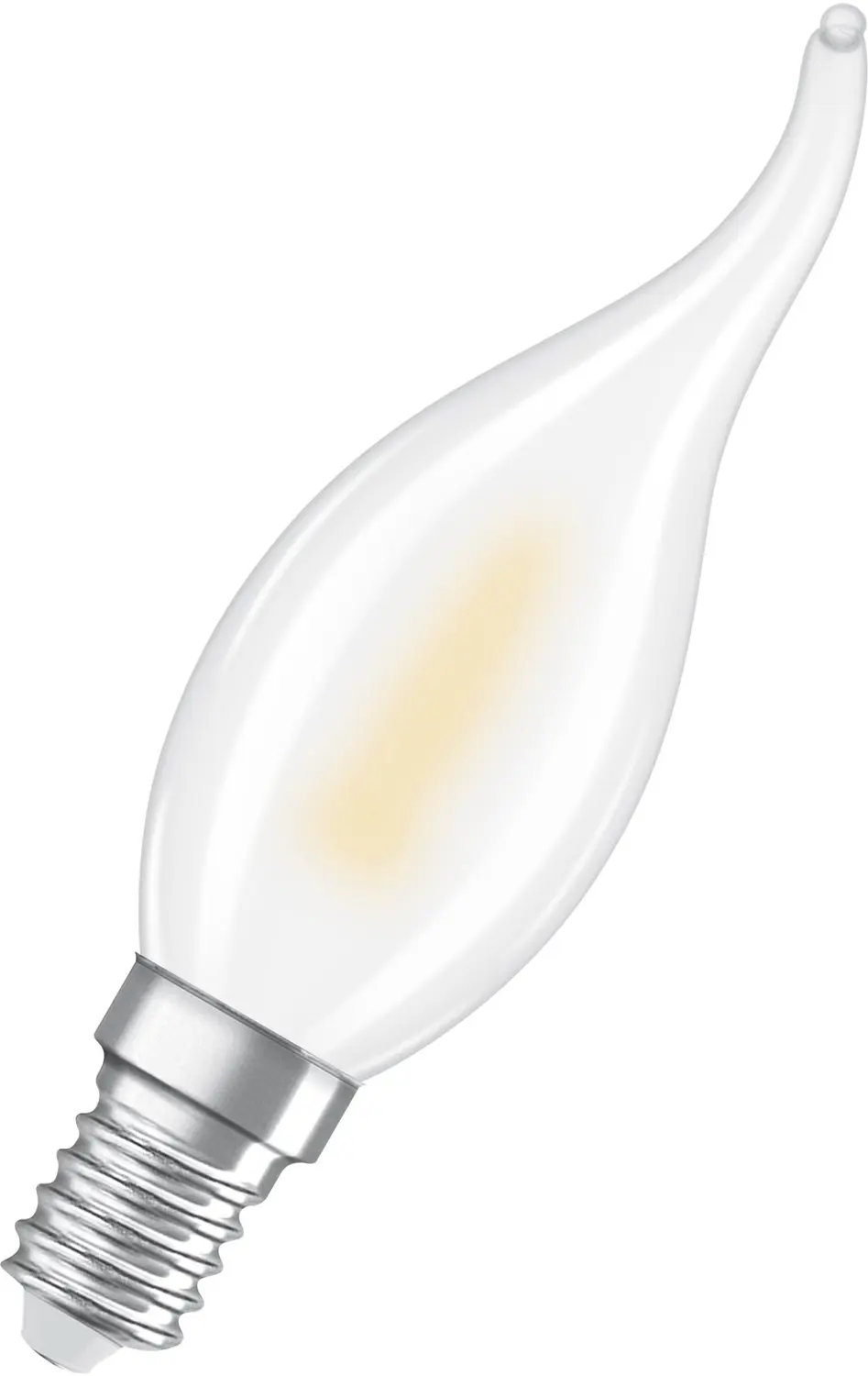 OSRAM LED-lamp met vlameffect wit, 1800 K, comfort warmwit, 20 lm, 1 W, 3,5 cm �