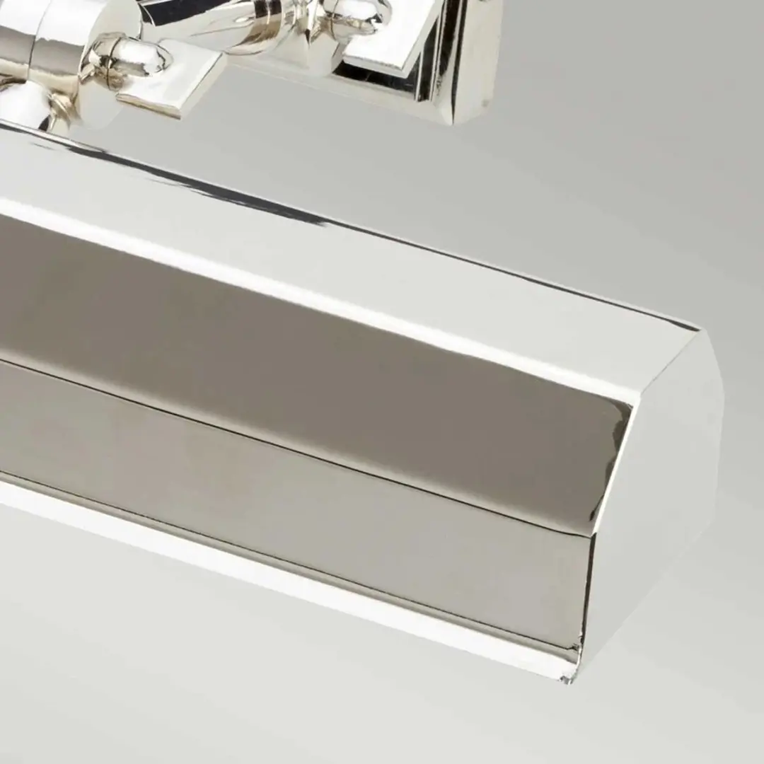 Elstead Lighting Chawton LED Schilderijverlichting - 2x E14 40W - Dimbaar - Polished Nickel - afbeelding 3 van 5