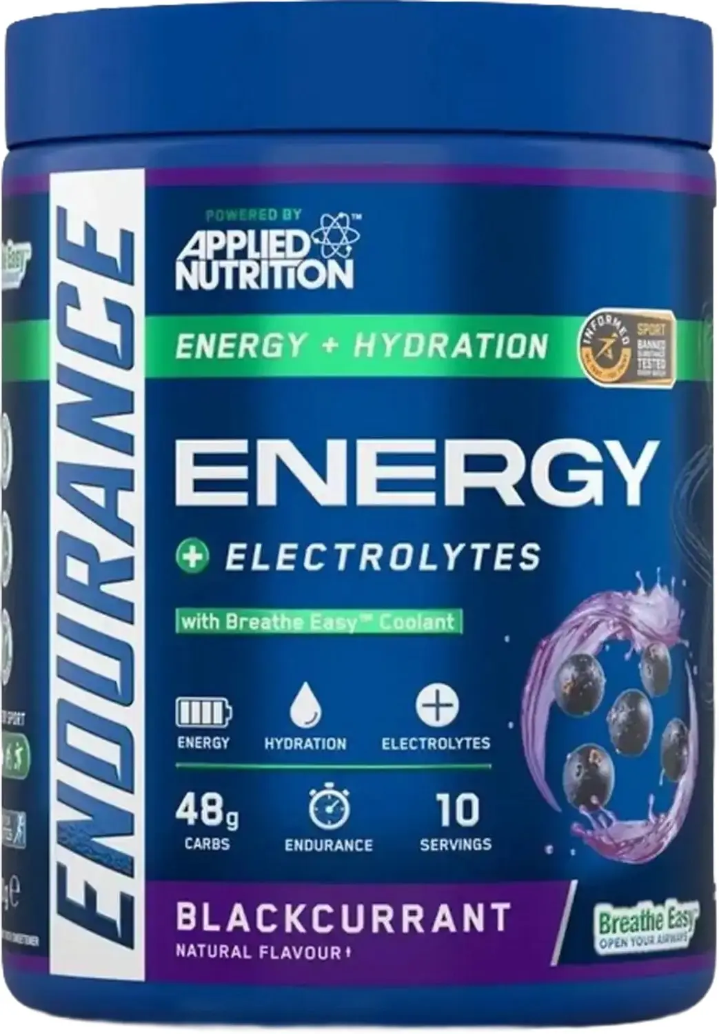 Applied Nutrition Endurance Breath Carb & Electrolyte Energy 500g