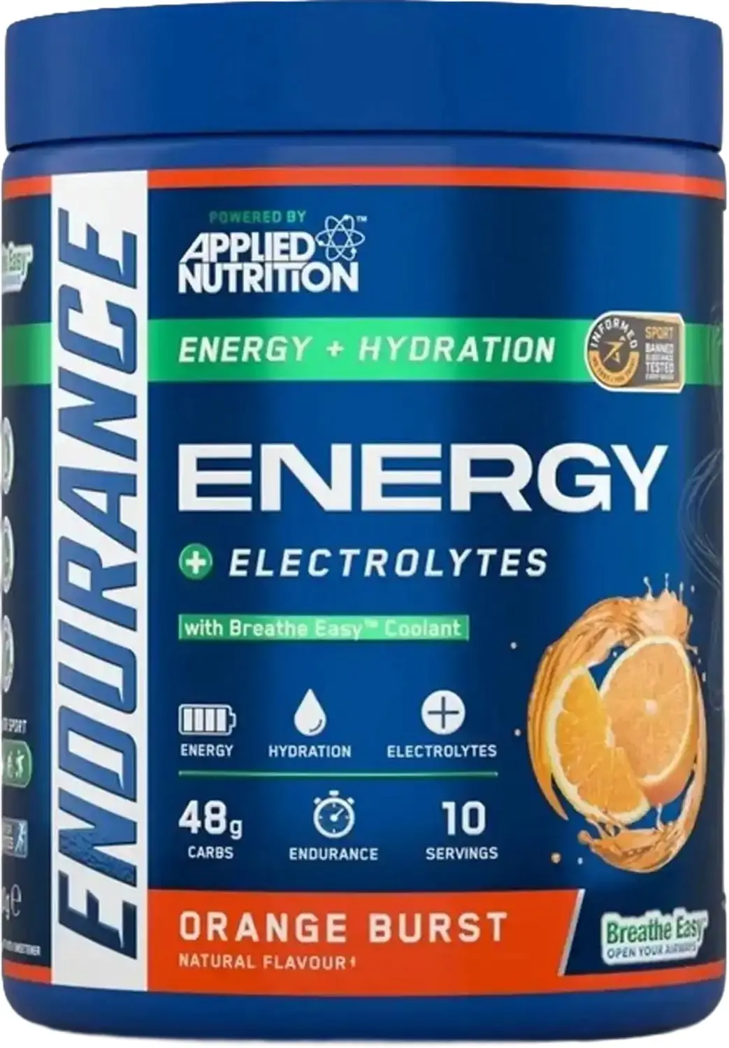 Applied Nutrition Endurance Breath Carb & Electrolyte Energy 500g
