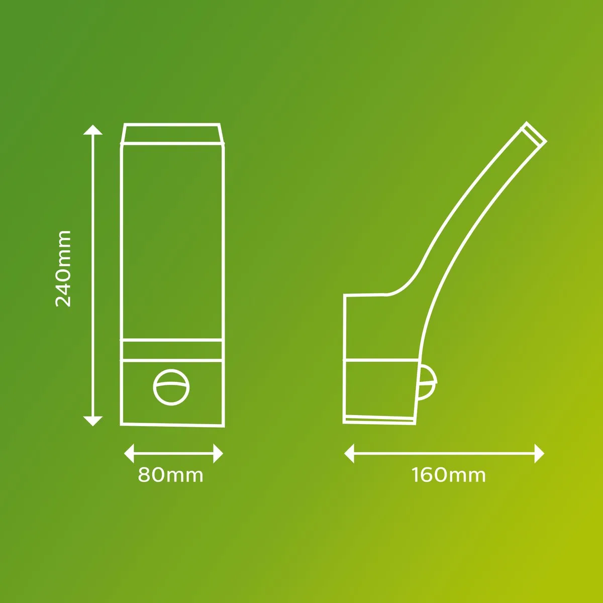 Philips Splay Wandlamp 3,8W - Antraciet met Sensor - afbeelding 6 van 6