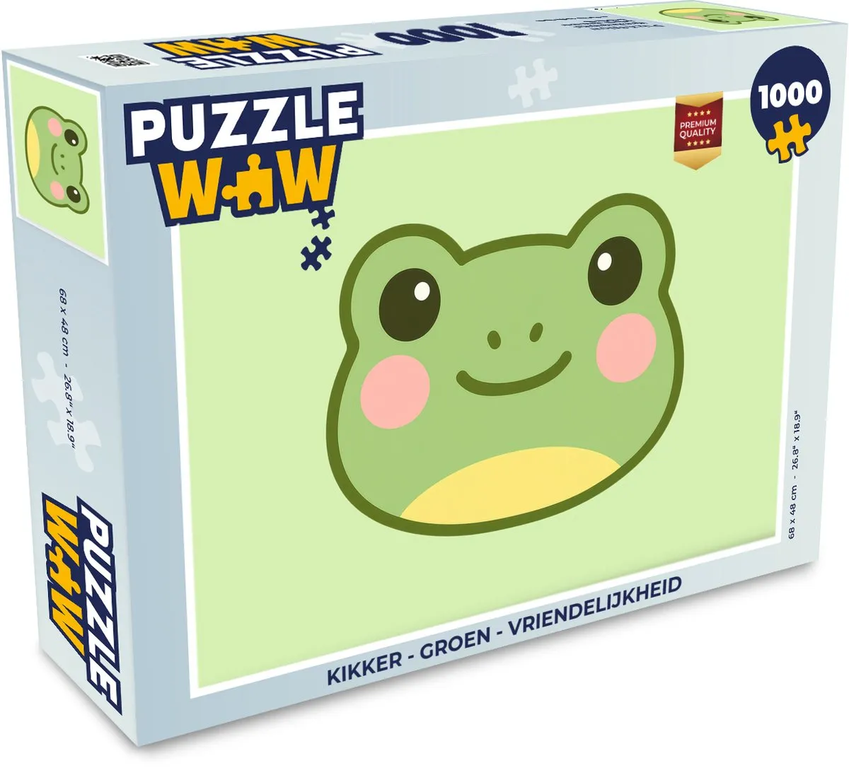PuzzleWow Kikker Legpuzzel 1000 Stuks - Groen