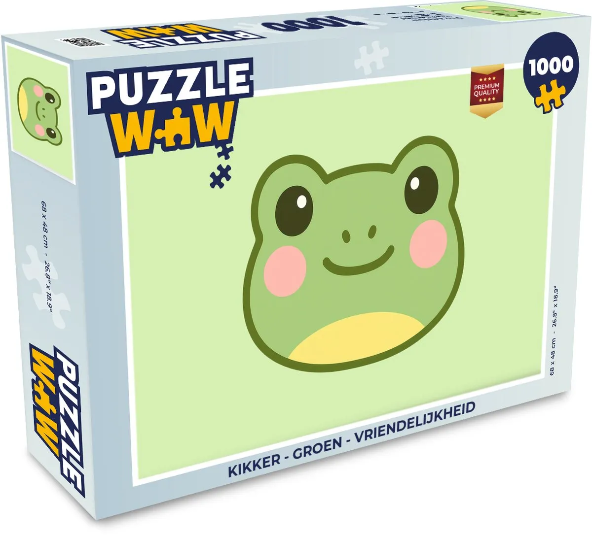 PuzzleWow Kikker Legpuzzel 1000 Stuks - Groen