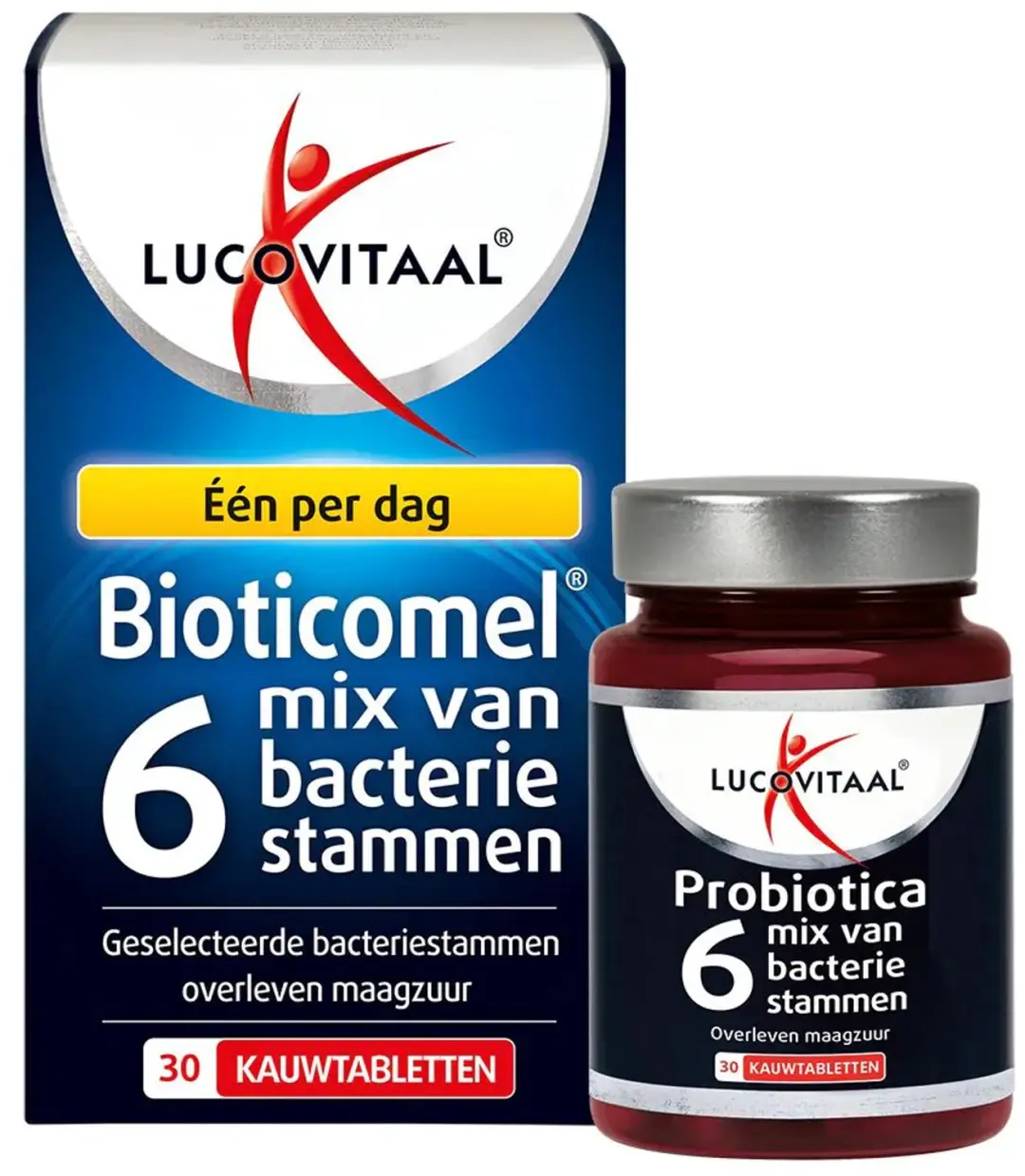 Lucovitaal Bioticomel Mix 6 Bacteriënstammen - 60 Kauwtabletten