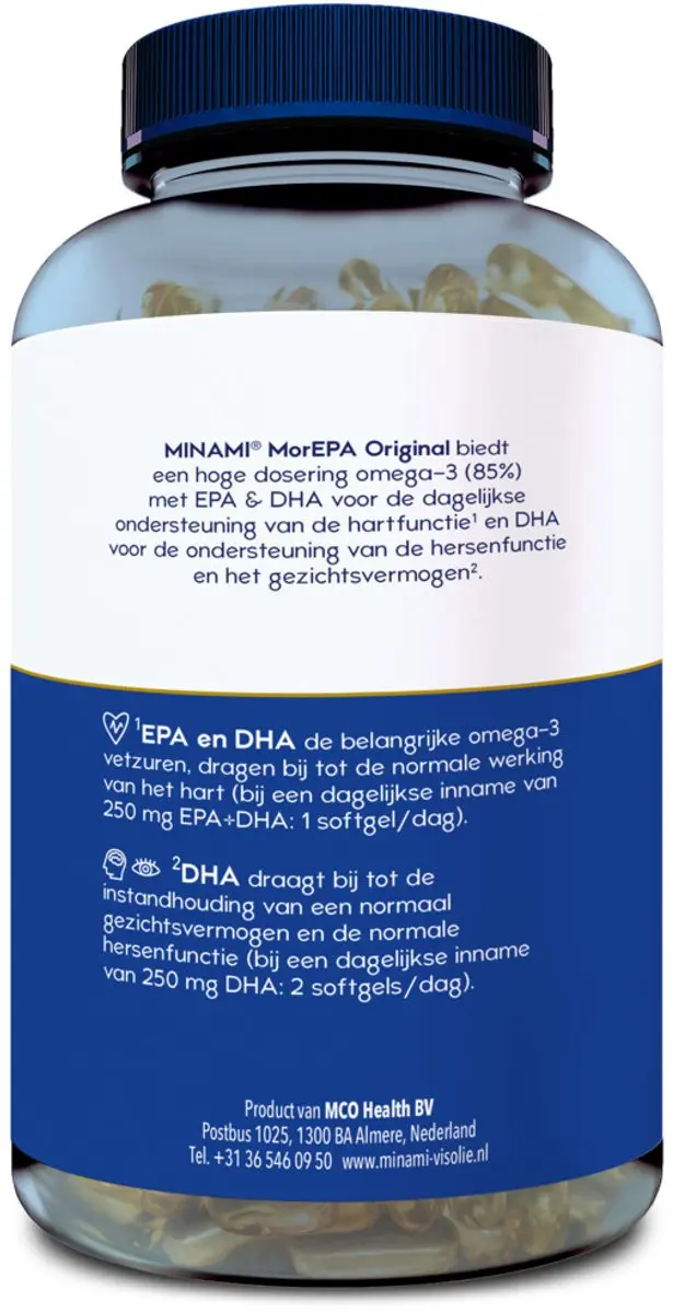 Minami MorEPA Original Omega-3 240 Softgels - afbeelding 2 van 5