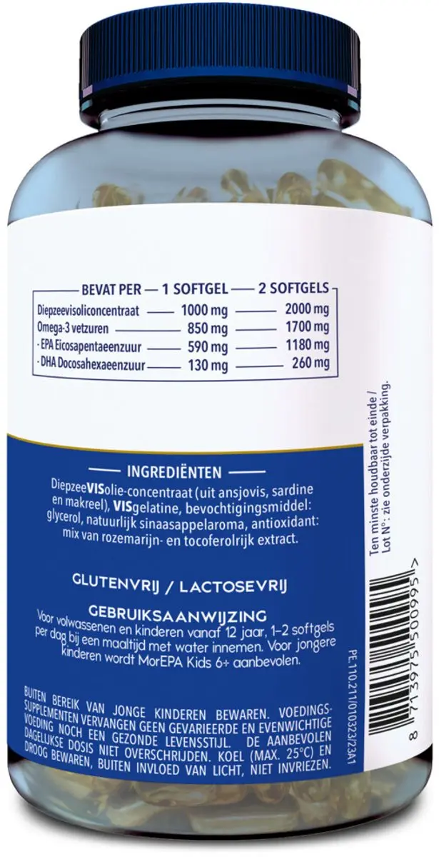 Minami MorEPA Original Omega-3 240 Softgels - afbeelding 4 van 5