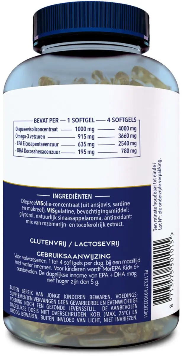 Minami MorEPA Plus Omega-3 240 Softgels - Voordeelverpakking - afbeelding 4 van 5