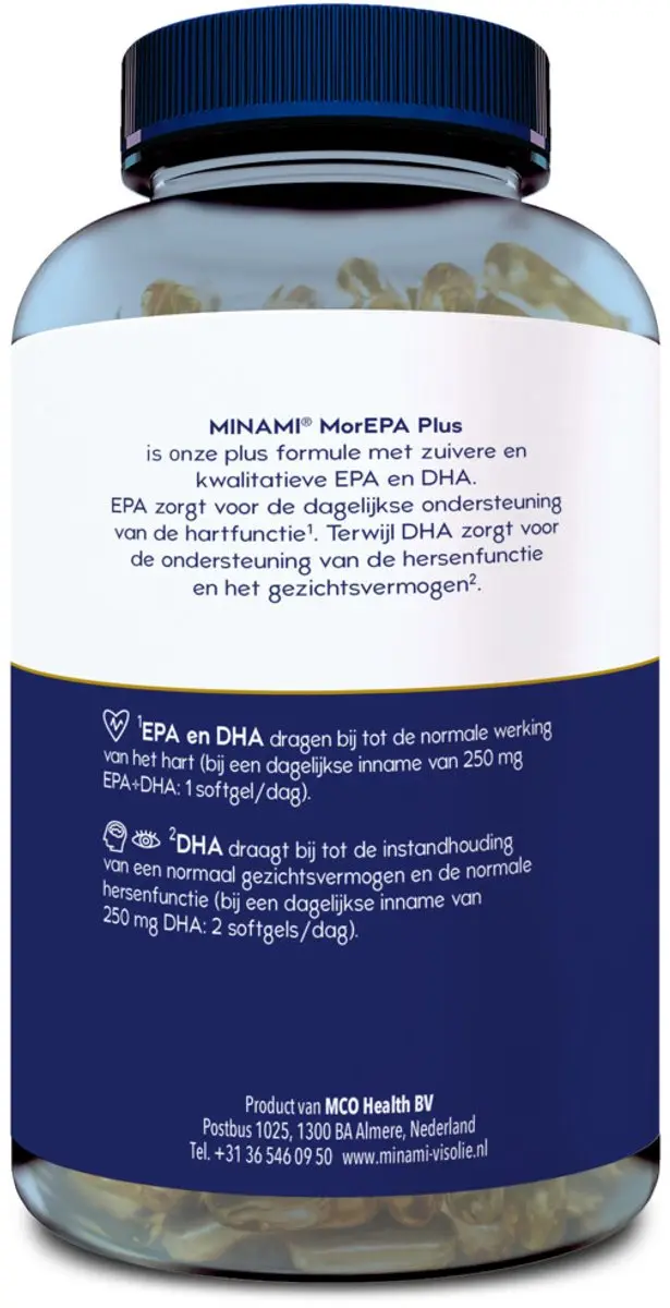 Minami MorEPA Plus Omega-3 240 Softgels - Voordeelverpakking - afbeelding 2 van 5