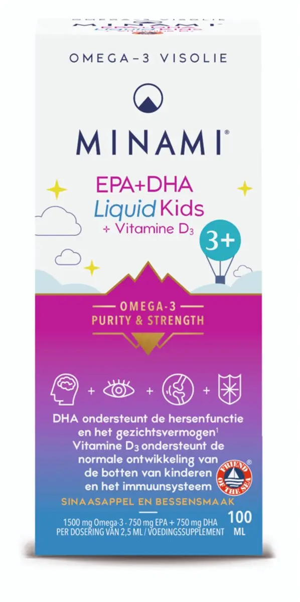 Minami EPA & DHA Liquid Kids + Vitamine D3