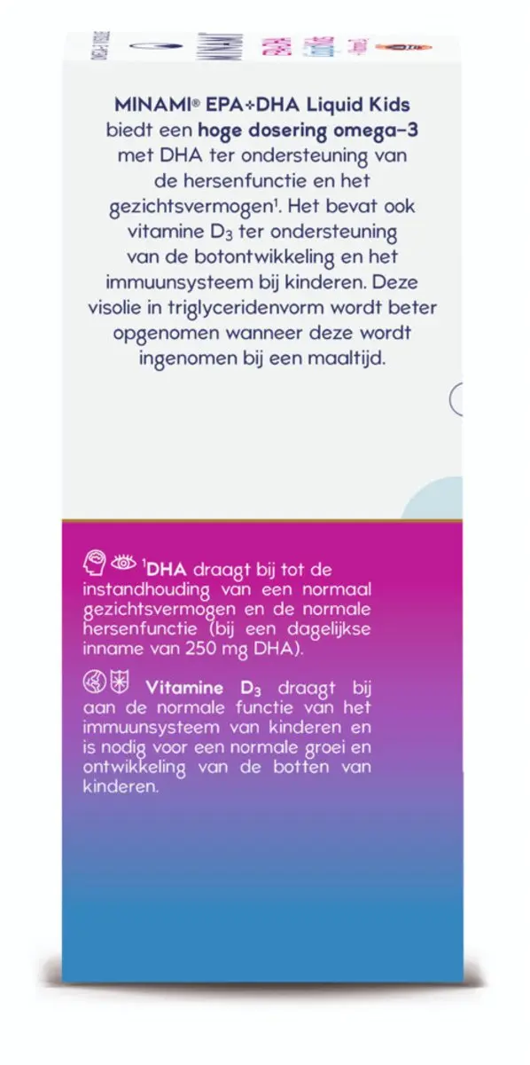 Minami EPA & DHA Liquid Kids + Vitamine D3 - 2x100ml - afbeelding 4 van 4