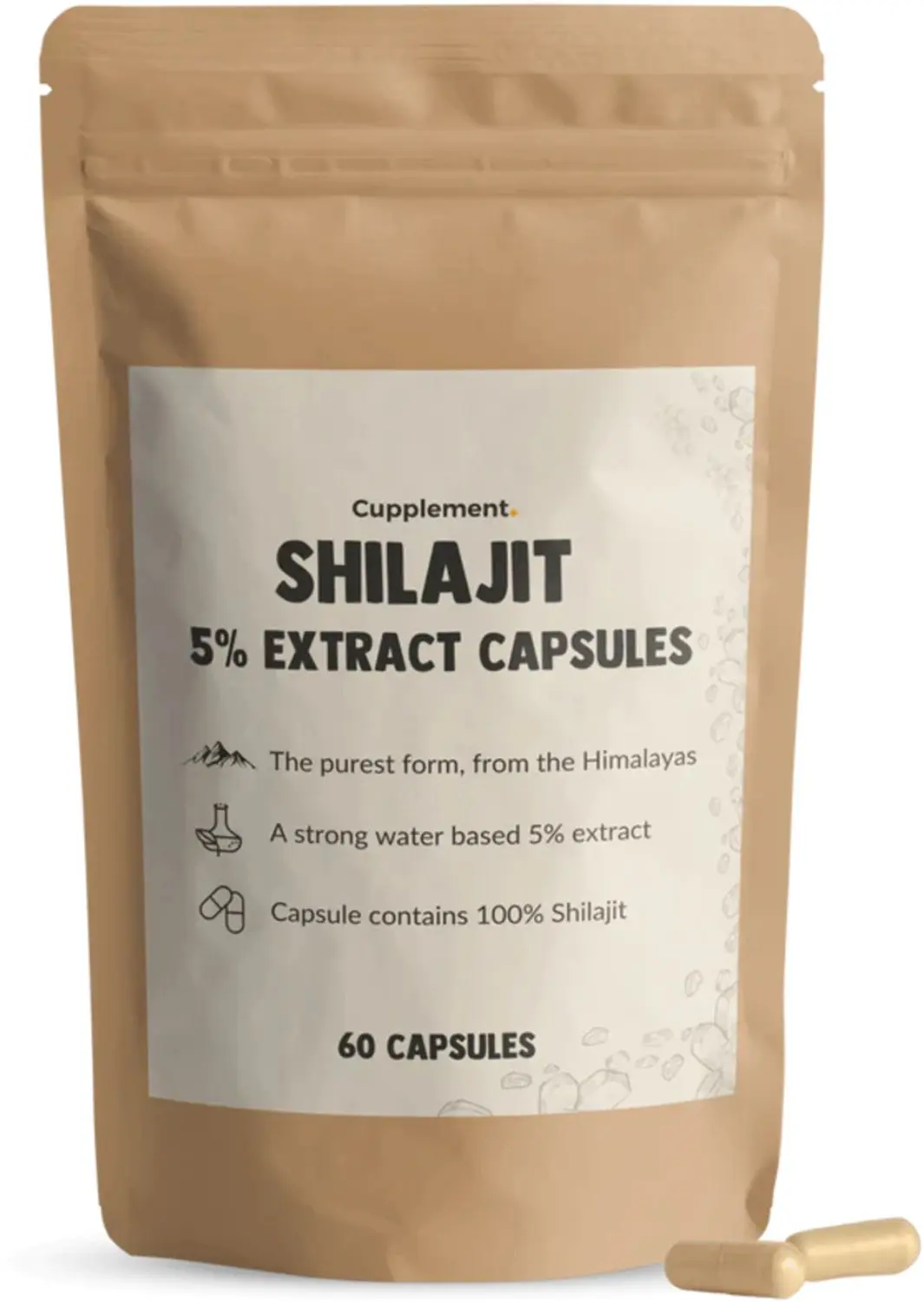Cupplement Shilajit 5% Extract - 120 Capsules