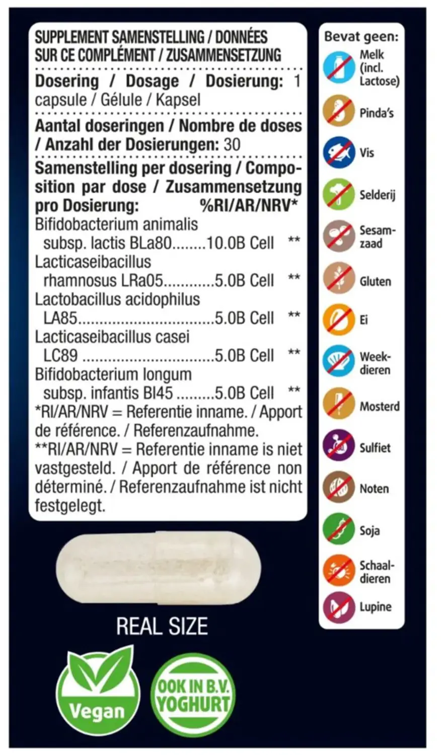Lucovitaal Puur Post Biotica - 60 Capsules