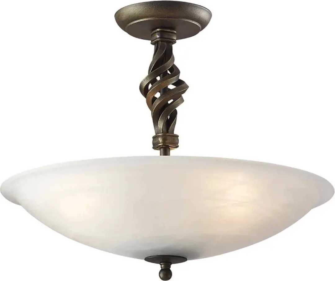 Elstead Pembroke LED Plafondlamp 3xE14 60W