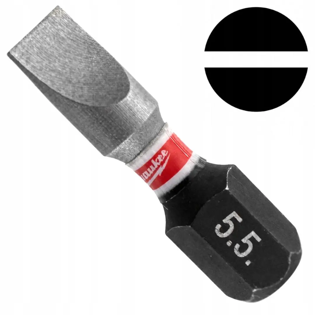 Milwaukee Shockwave Impact Duty™ schroefbits Shockwave SL 5.5 x 25 mm