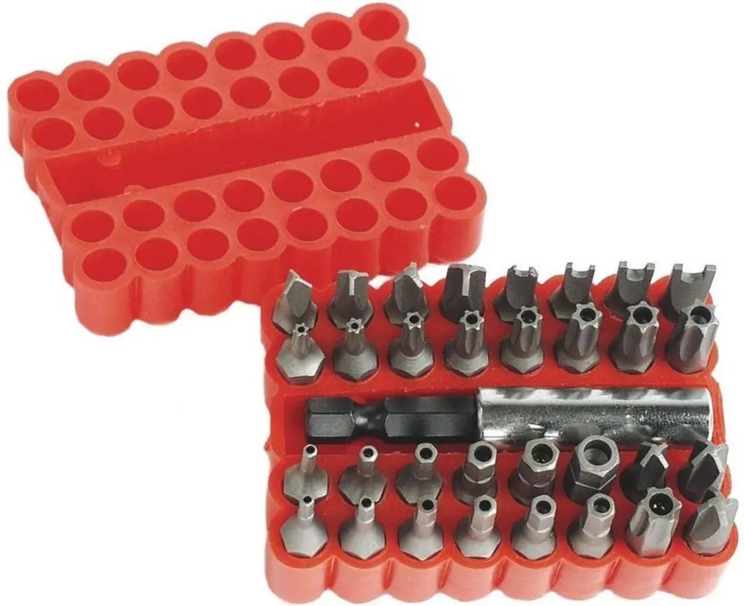 Brüder Mannesmann M 297-33 Bitset 33-delig - Rood - afbeelding 4 van 5