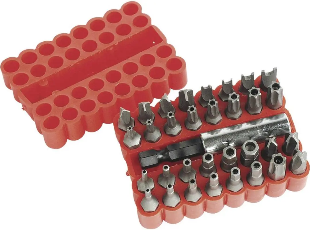 Brüder Mannesmann M 297-33 Bitset 33-delig - Rood - afbeelding 5 van 5