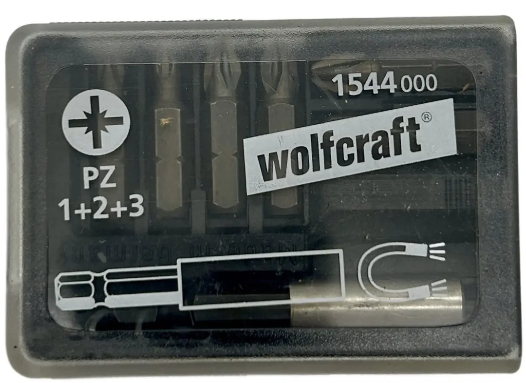 Wolfcraft PZ Bitset 1-2-3 met Magneet