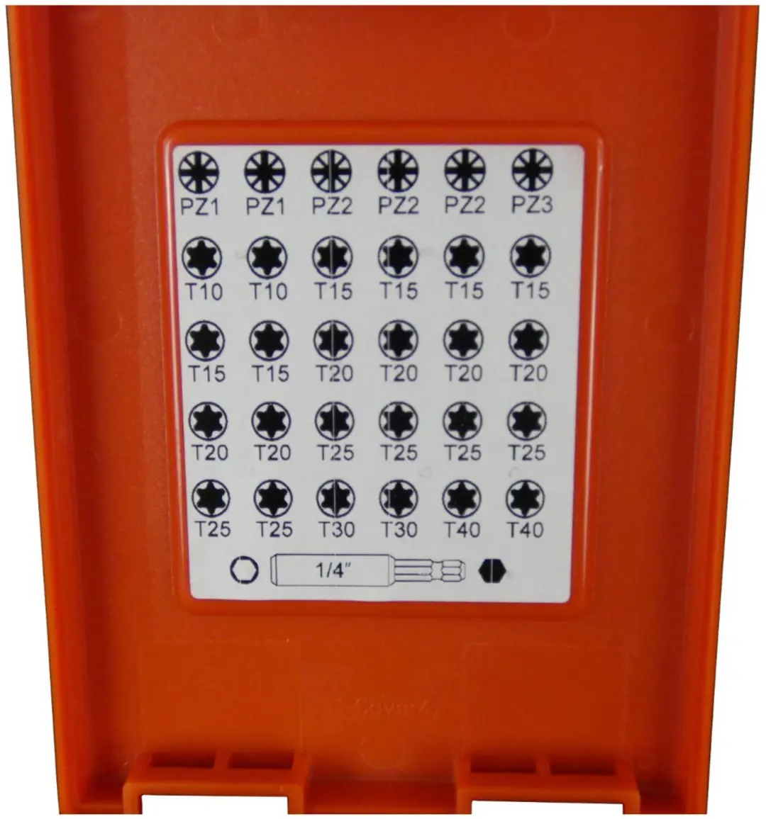 Wiha Bitset 1/4" 25mm 31-delig - Magnetische houder - afbeelding 2 van 3