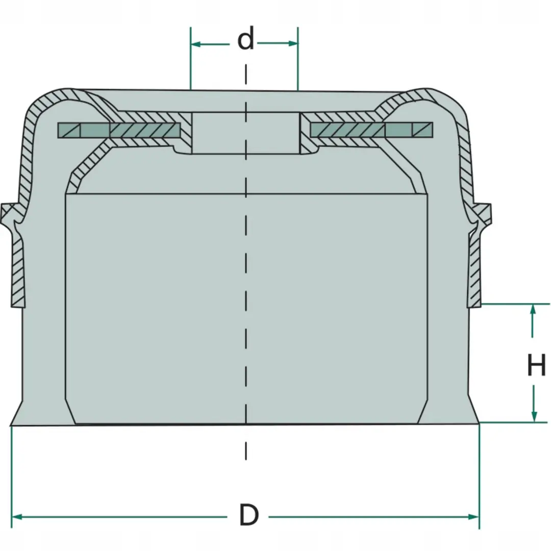 Rhodius Granschaafborstel Staal V2A 100mm M14