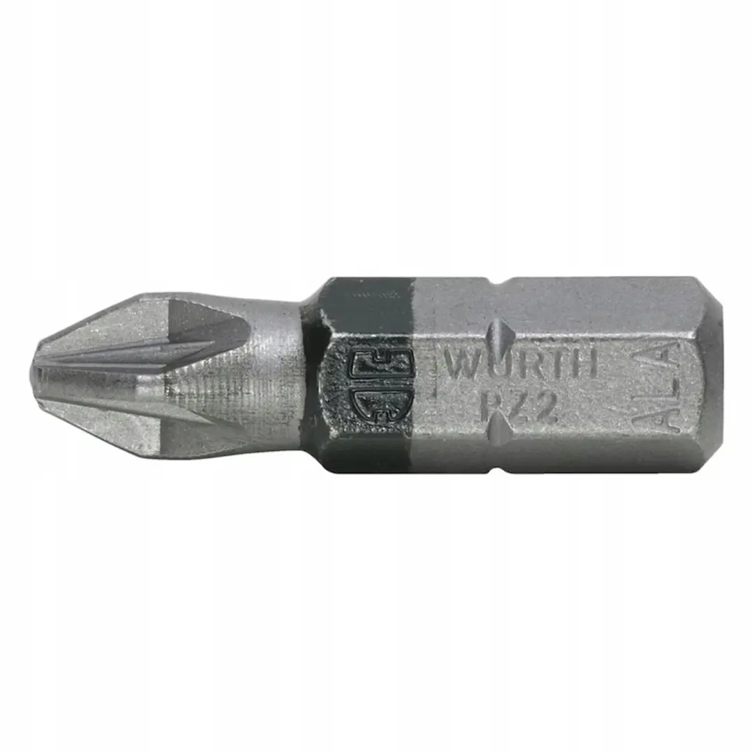 Wurth Pozidriv Bit PZ2 1/4" 25mm Zwart
