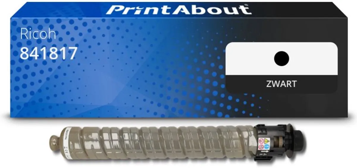 PrintAbout Ricoh 841817 Toner Zwart