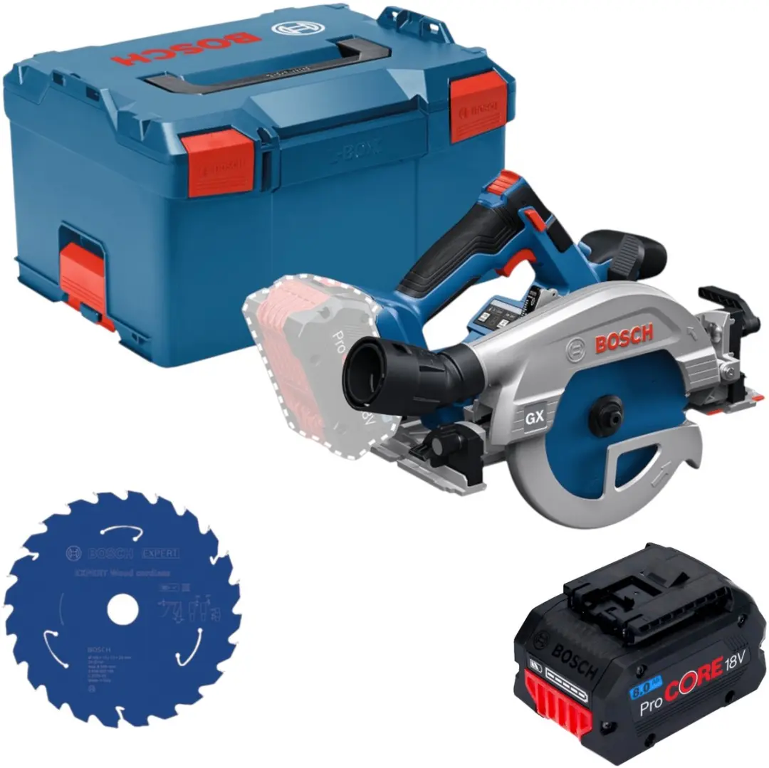 Bosch GKS 18V-57-2 GX Professional accu-cirkelzaag 18 V 165 mm borstelloos + 1x