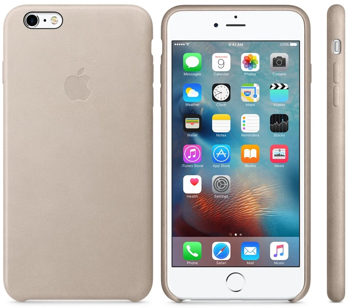 Apple iPhone 6/6s Plus Leather Backcover MKXE2FE/A - Rose Grey